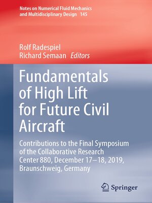 cover image of Fundamentals of High Lift for Future Civil Aircraft